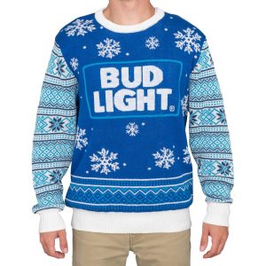 Bud Light Beer Logo Christmas Sweater