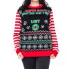 Red 3-D Ugly Christmas Sweater with Stuffed Moose